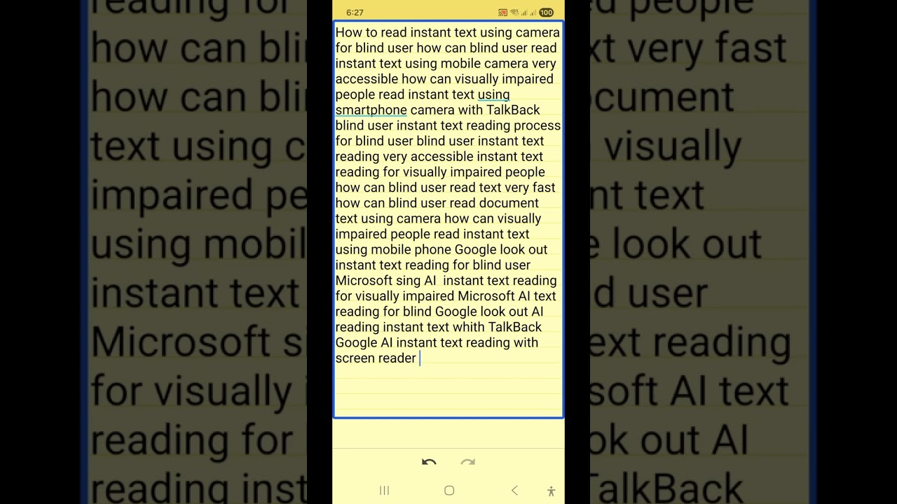 instant fastest text and document reading accessible apps for blind Lookout Assistant Seeing AI