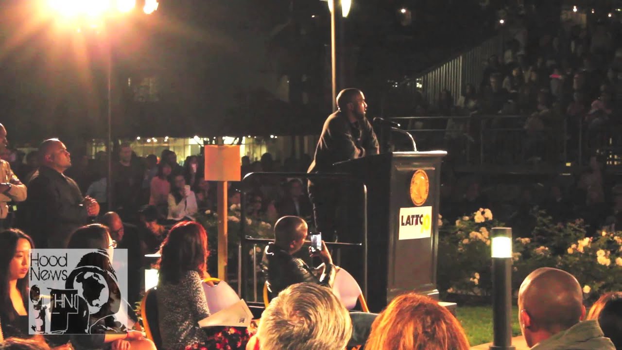 Kanye West Speech At LA Trade Tech Fashion Show