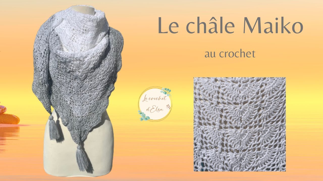 Ouvragé et élégant - Le châle Maiko au crochet
