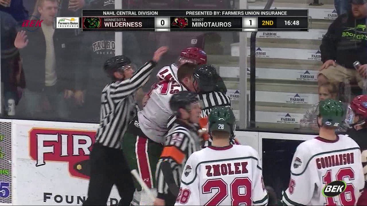 Minnesota Wilderness vs Minot Minotauros 4 7 17 Highlights