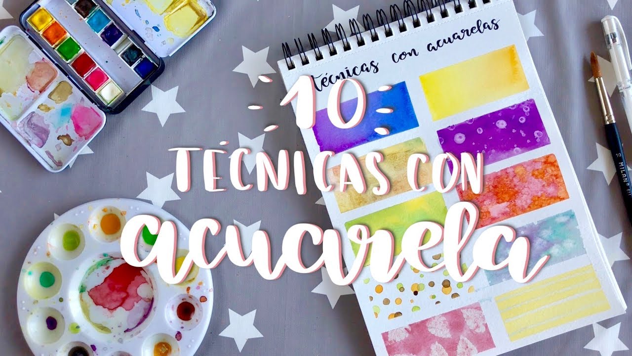 10 Técnicas con Acuarelas