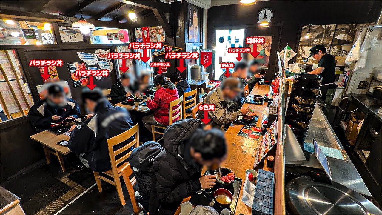 【激安】札幌）朝一で即完売するワンコイン丼に朝6時から並ぶ客！コスパ異常の海鮮丼屋を密着したら凄かった｜Japanese Restaurant Kaisendon