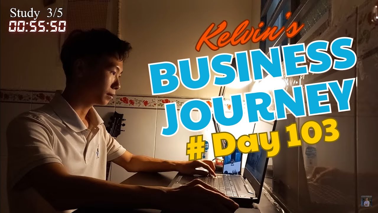 Study with me live pomodoro 60/10🌻| #Day103 Kelvin's business journey | Cracking fire sounds