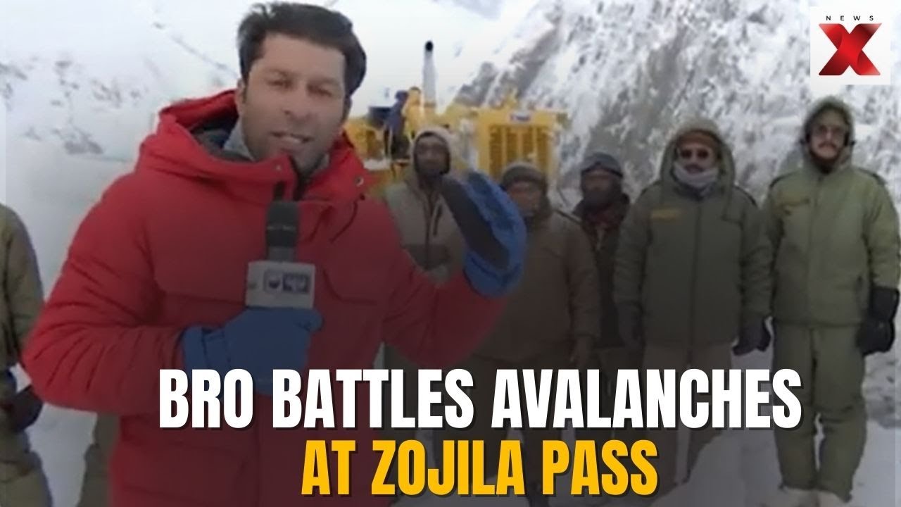 BRO Battles Avalanches at Zojila as Snow Cuts Srinagar–Kargil Highway for Second Day | NewsX