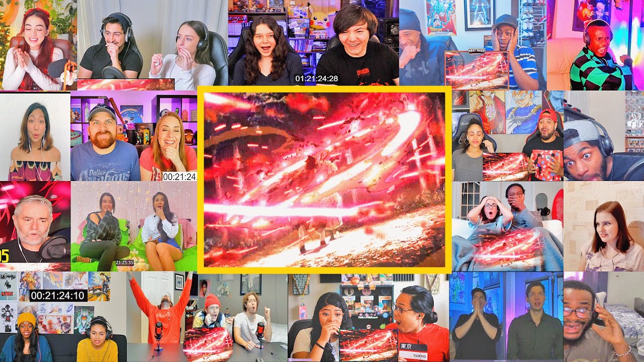 Hinokami Kagura Mega Reaction Mashup !!! demon slayer season 1 episode 19