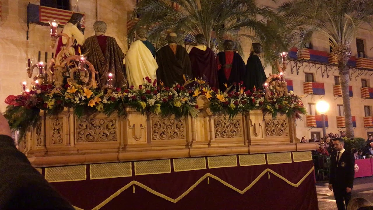 Santa cena Elche en plaza de baix 2018