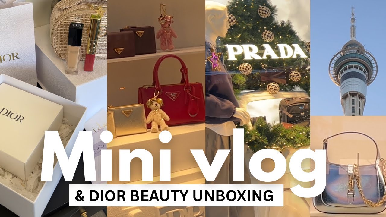 Mini Vlog & Dior Beauty Unboxing | Auckland | Queen Street | Sky Tower | Unboxing Video | Christmas🎄