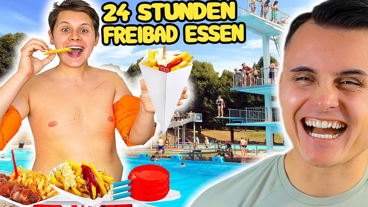 Das geht schief! 😂 Evanijo will 24h nur im FREIBAD essen I The Franklin Reaktion