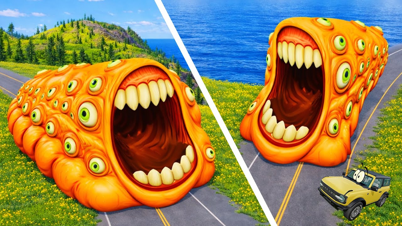 ЧТО ЕСТ ПОЕЗД ПОЖИРАТЕЛЬ? КТО БЫСТРЕЕ ЕГО НАКОРМИТ? Гоша и Чич. Beamng drive.