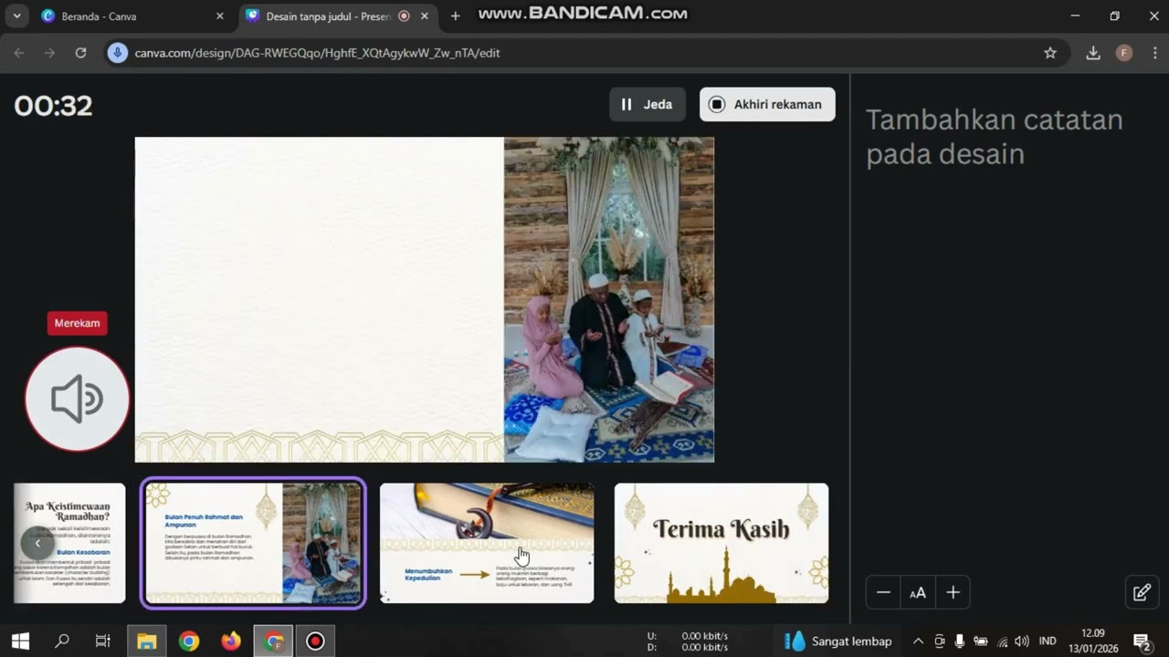 Cara membuat vidio pembelajaran dari presentasi di aplikasi canva