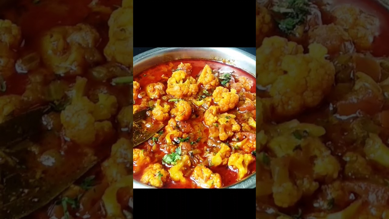 Gobi sabji | Flower bhaji #youtubeshorts #recipe #food #shorts