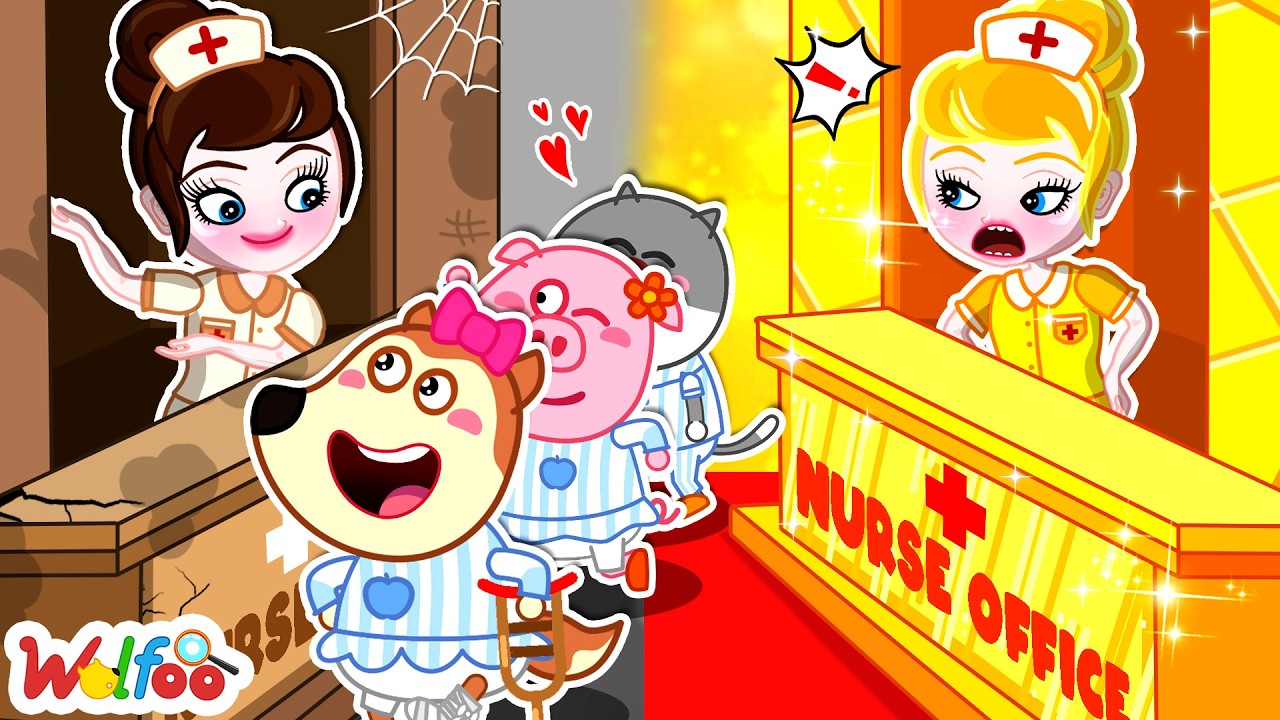 Rich Nurse vs Broke Nurse? - Kindness Wins 💖  | Wolfoo Cartoon for Kids