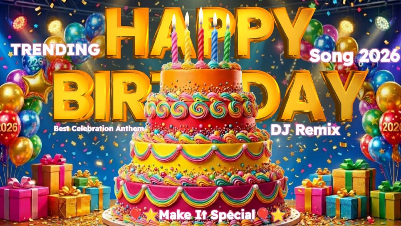 Trending Happy Birthday Song 2026 🎈 Happy Birthday Song 🎉 Best DJ Remix Party Music