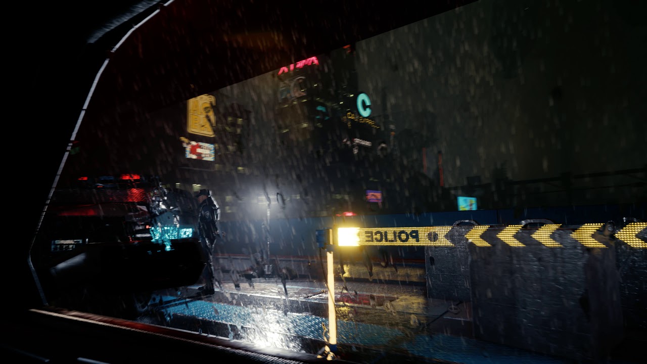 Cyberpunk 2077 21:9 6880x2880 | Night ride with Jackie | No HUD | RTX On