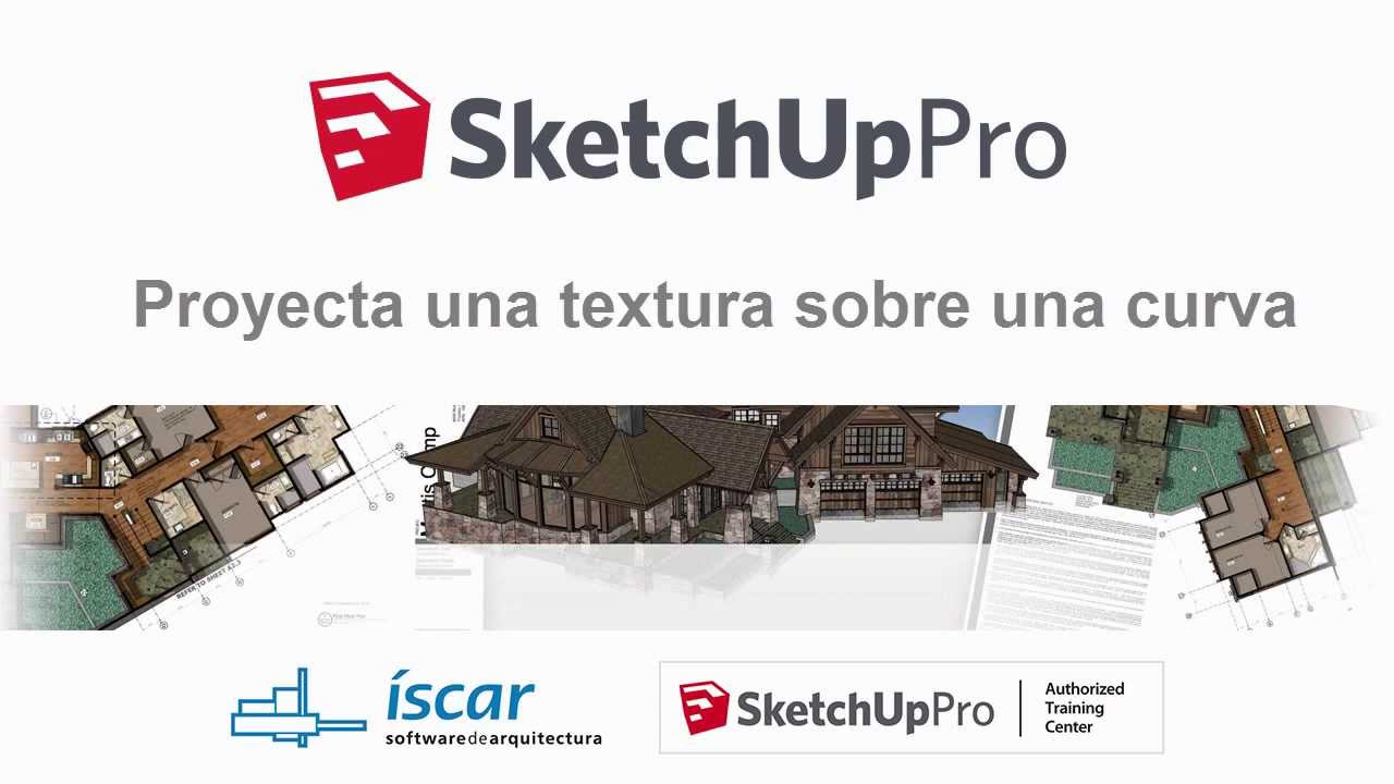 Proyectar una textura sobre una curva en SketchUp 2015 - Iscarnet