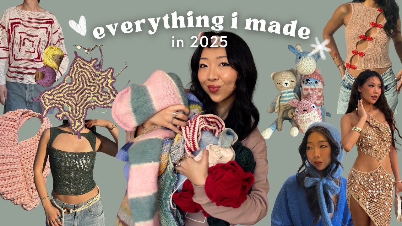 everything i crocheted & knit this year (third one!)