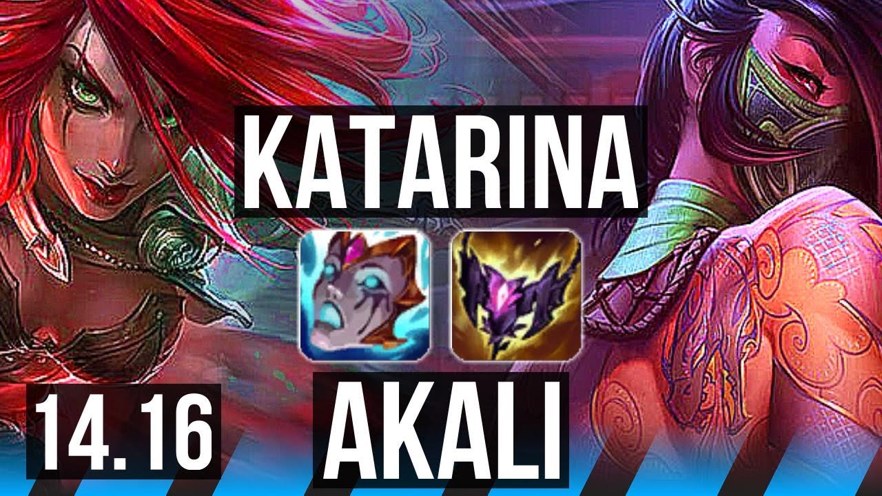KATARINA vs AKALI (MID) | 11/1/4, 600+ games, Dominating | NA Grandmaster | 14.16