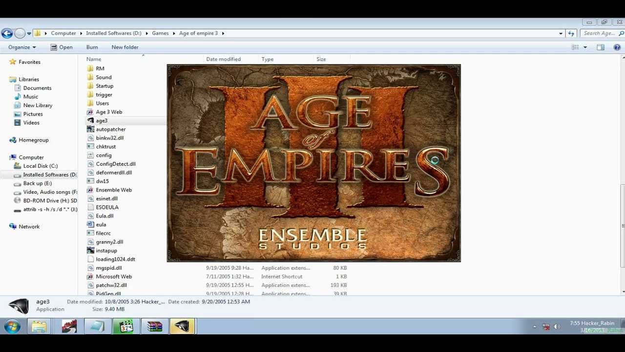 Age of Empire III Installing