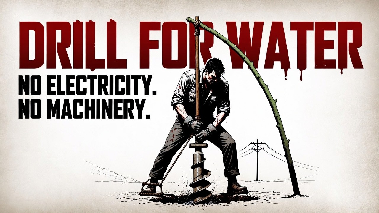 The Medieval Well Drill — How to Access Groundwater Without Modern Machinery