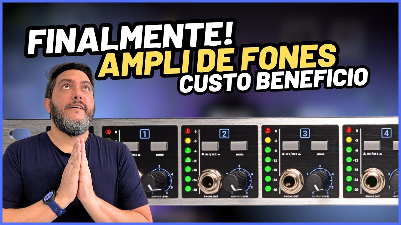 Amplificar de Fones Ideal para Estúdio, Podcast e Igrejas? Testei o HA8000