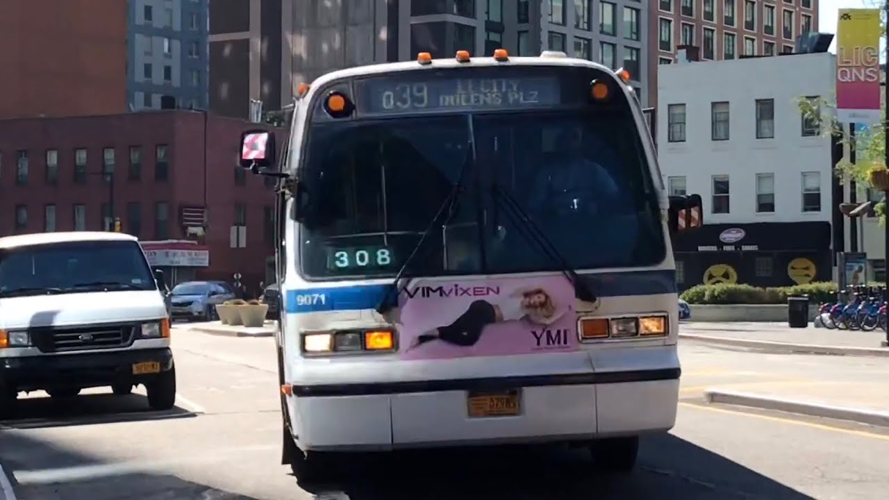 Long Island City-Queens Plaza Bound 1996 Novabus RTS 9071 Q39 Bus From Hunter St To 24th St