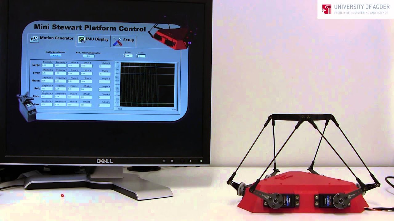 MiniStew - Servo actuated Stewart Platform