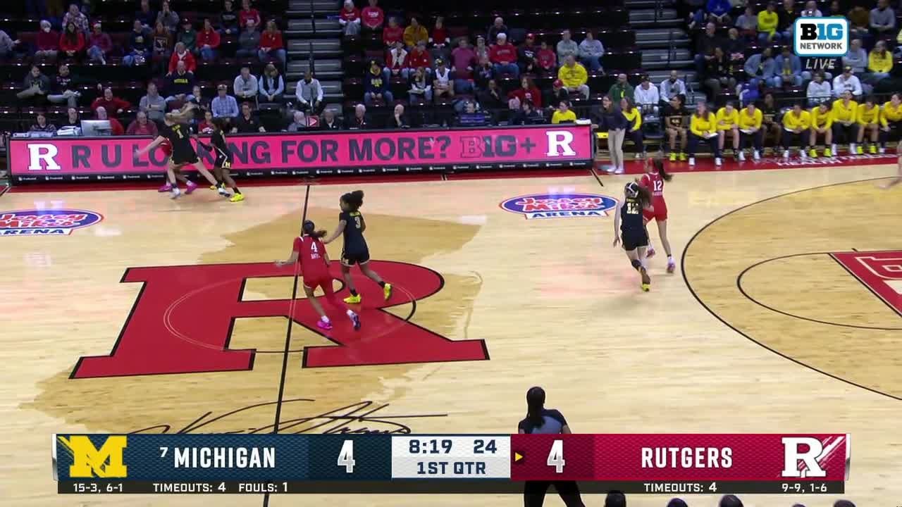 Michigan Steals & Scores vs. Rutgers | Michigan Women's Basketball