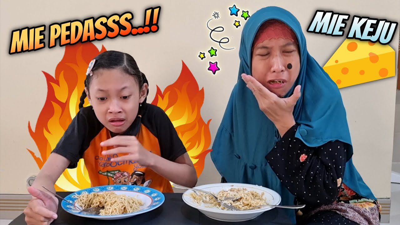 Mie Pedas VS Keju - Jadi Rusuh Dan Bunda Aqilla Marah 😄 Aqilla's Diary