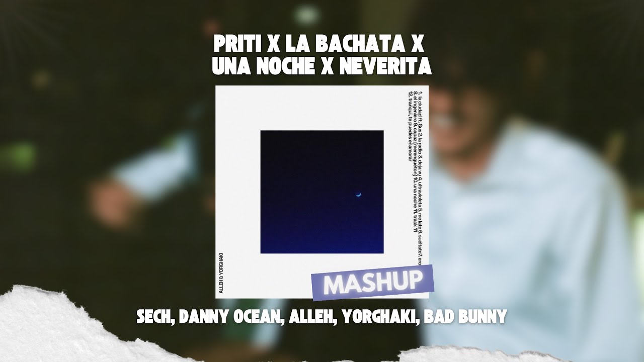 Sech, Manuel Turizo, Bad Bunny - Priti x La Bachata x una noche x Neverita (David Farré MashUp)
