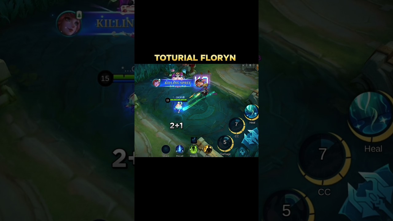 FLORYN TOTURIAL COMBO #mobilelegends #mlbb #tutorial #mlbbcreatorcamp #mobilelegendsbangbang