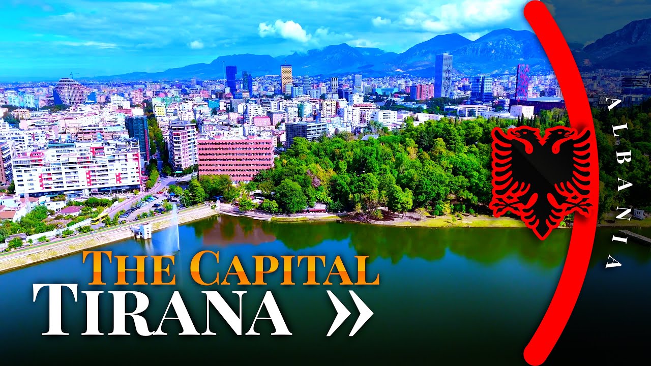 Тирана Албания 🇦🇱 | Тур с дрона и пешком (Площадь Скандербега, Новый Базар, Искусственное Озеро)