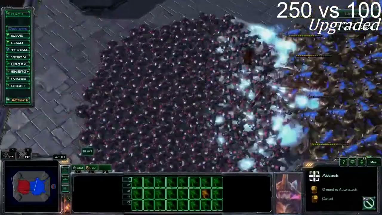 100 SPLASH DAMAGE ULTRALISKS vs 250 MARAUDERS Stim/Stutter Step Micro (STARCRAFT 2)