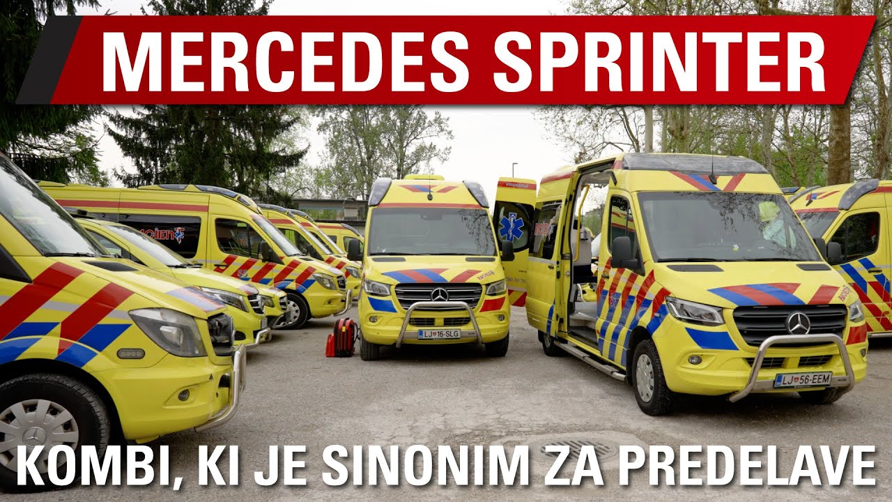 Mercedes-Benz sprinter kot mobilno stranišče, pacient in montažer