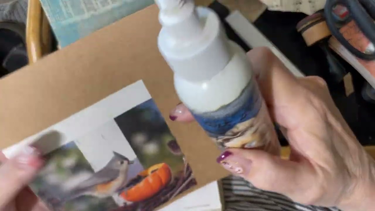 Flip out pocket from junk mail envelope. 