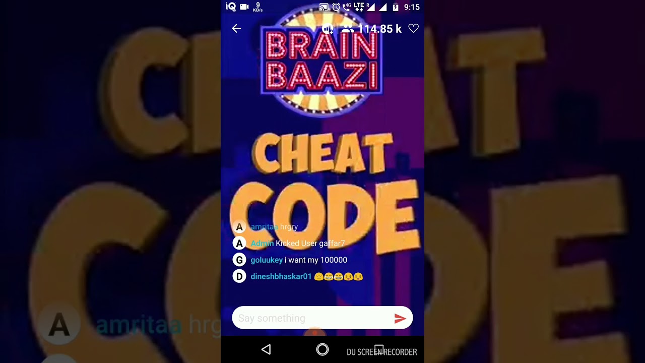 Brain Baazi Cheat Code 06/04/2018 April 6