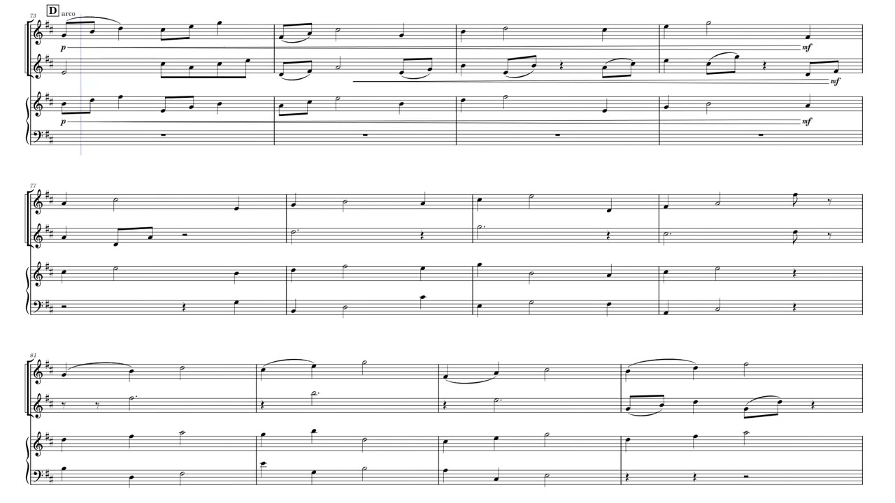 Fire On The Lake Smoke In The Valley - for Violin Duo and Piano by Pete (White Rabbit) Meisinger