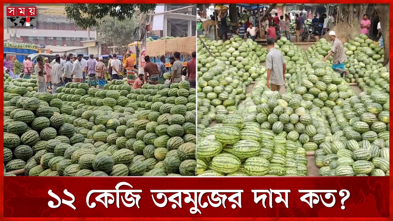 মাত্র ৩০ টাকায় বিক্রি হচ্ছে তরমুজ! | Munshiganj News | Watermelon Price | Somoy TV