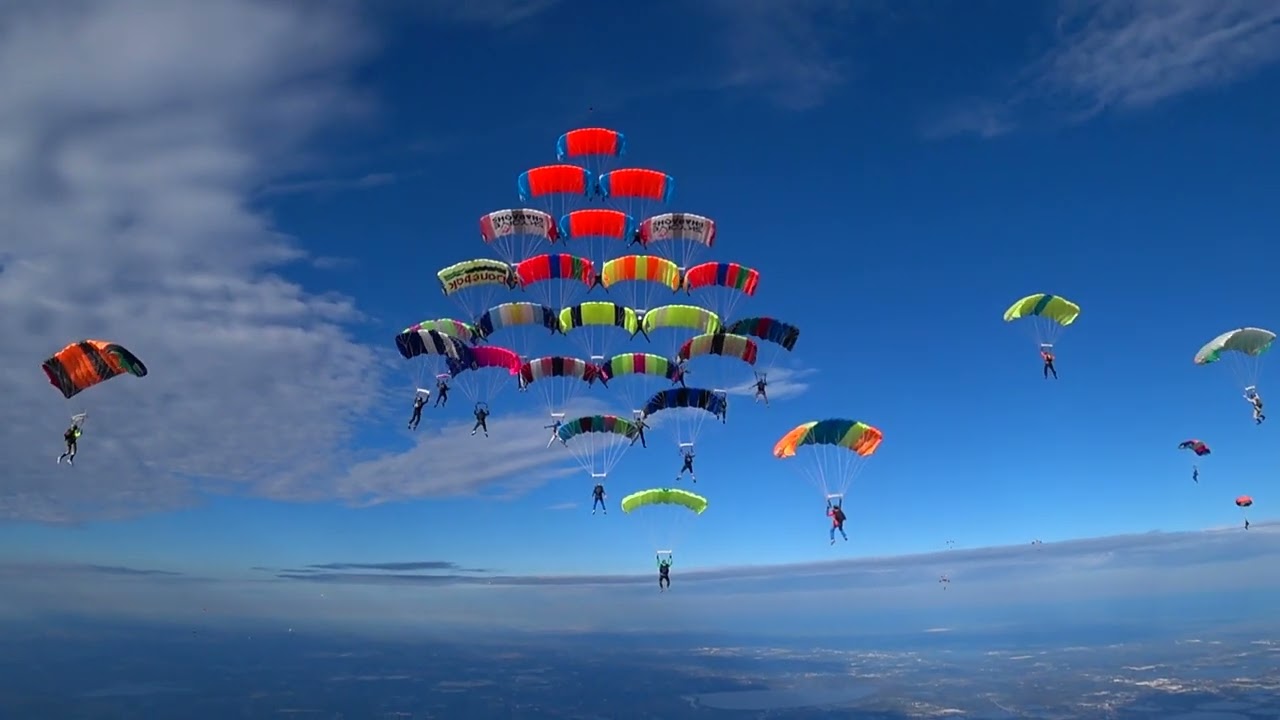 2022 Parachuting World Record - 54 skydivers