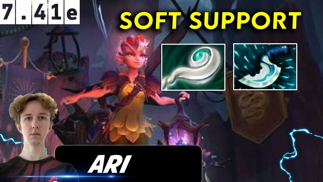 Ari Dark Willow Soft Support - Dota 2 Patch 7.41e Pro Player Full Gameplay