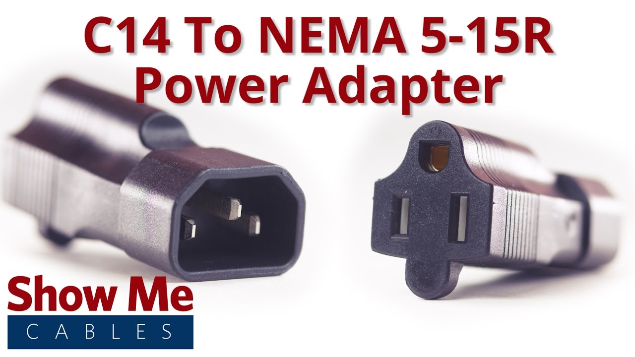 C14 to NEMA 5-15 Power Adapter #1019