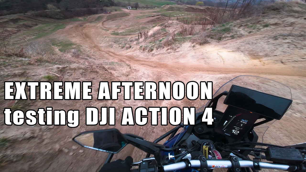 Tenere 700 extreme afternoon fun, off road testing DJI Action 4