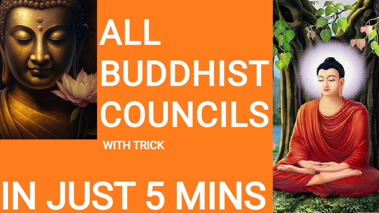ALL BUDDHIST COUNCILS IN JUST 5 MINUTES + TRICK FOR REMEMBERING THEM ALL!!