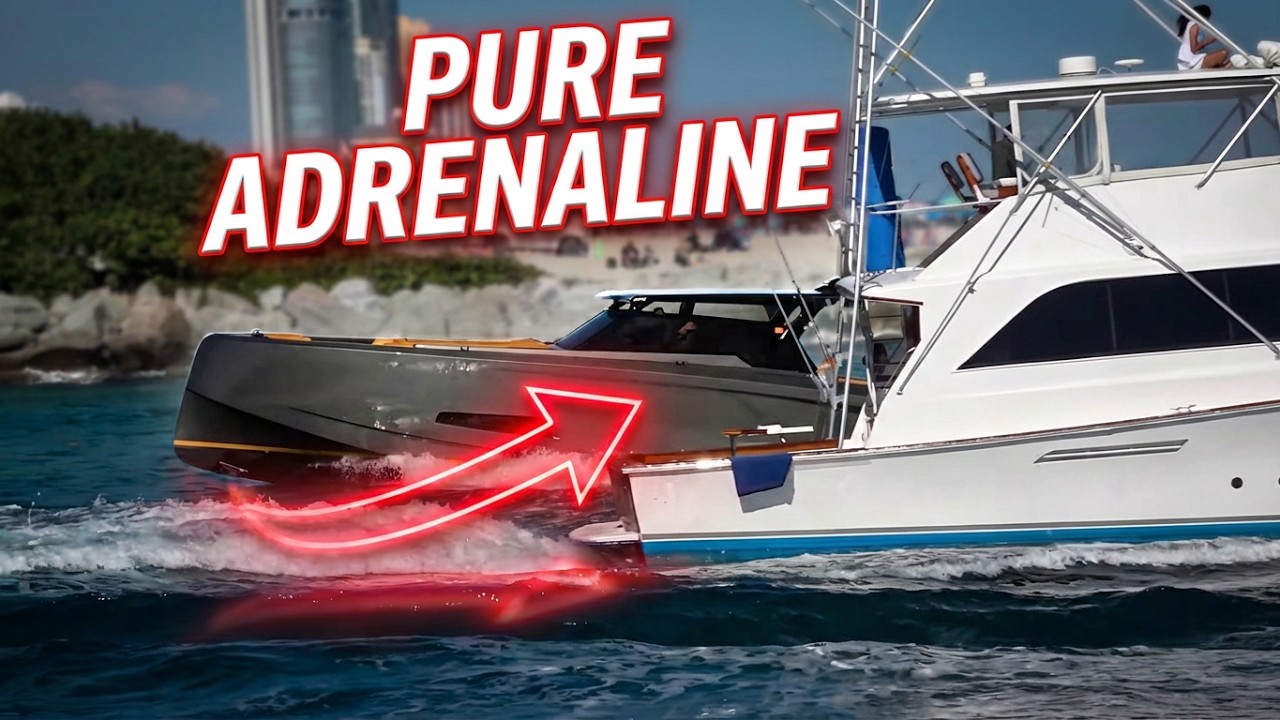 CRAZY BOAT ACTION AT HAULOVER - HIGH SPEED FLY-BY & PURE ADRENALINE BOAT & YACHT COMPILATION
