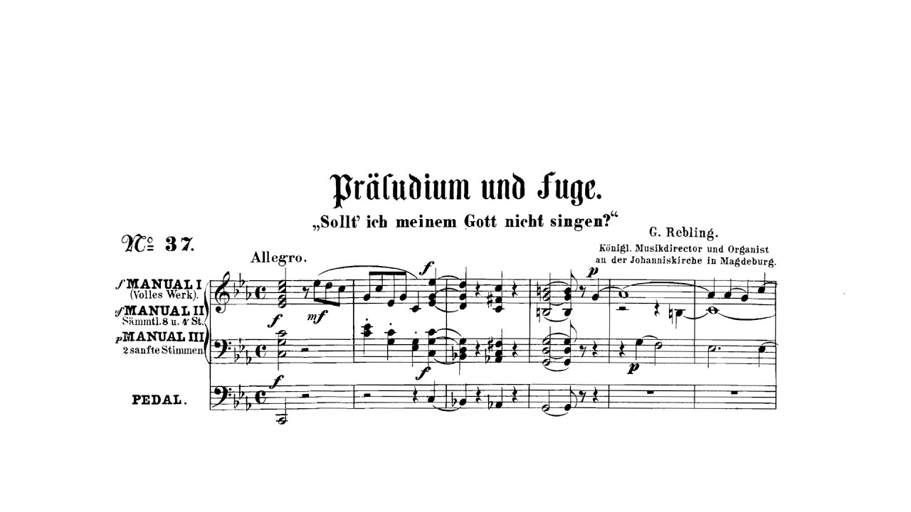 Rebling, Gustav - Prelude and Fugue 