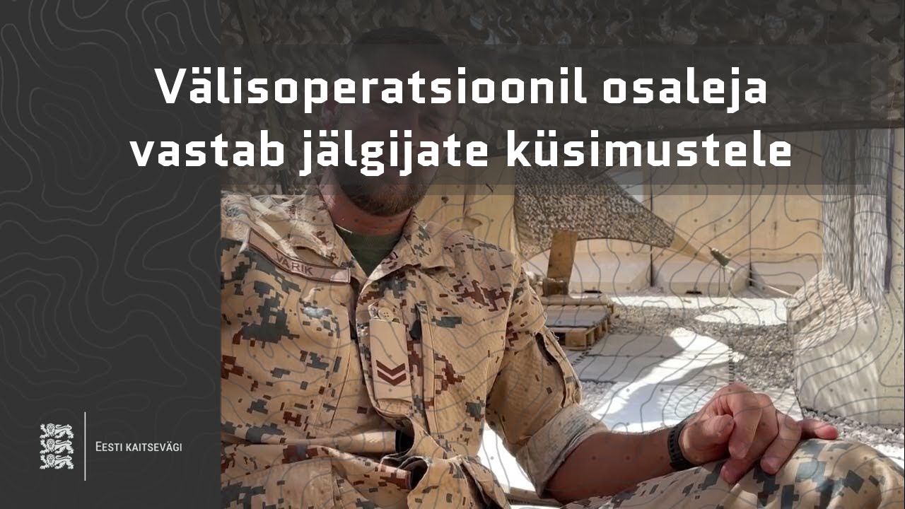 V&auml;lisoperatsioonil osaleja vastab j&auml;lgijate k&uuml;simustele