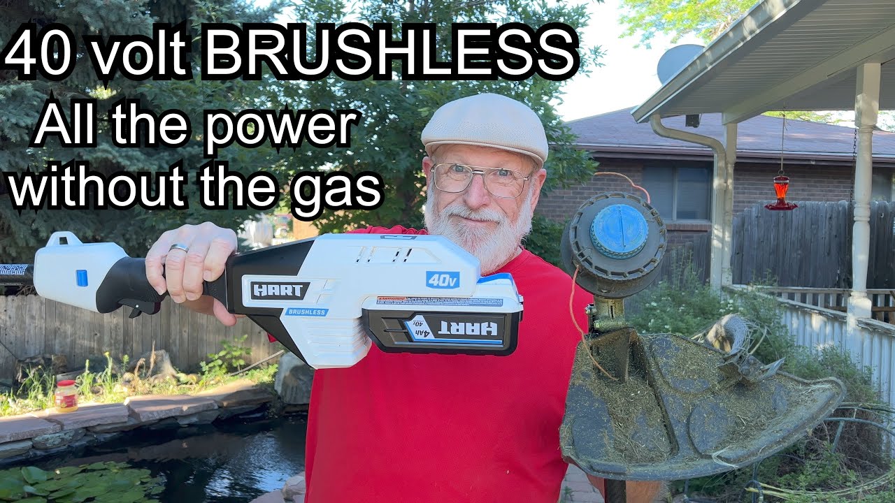 HART 40v brushless bump head weed trimmer