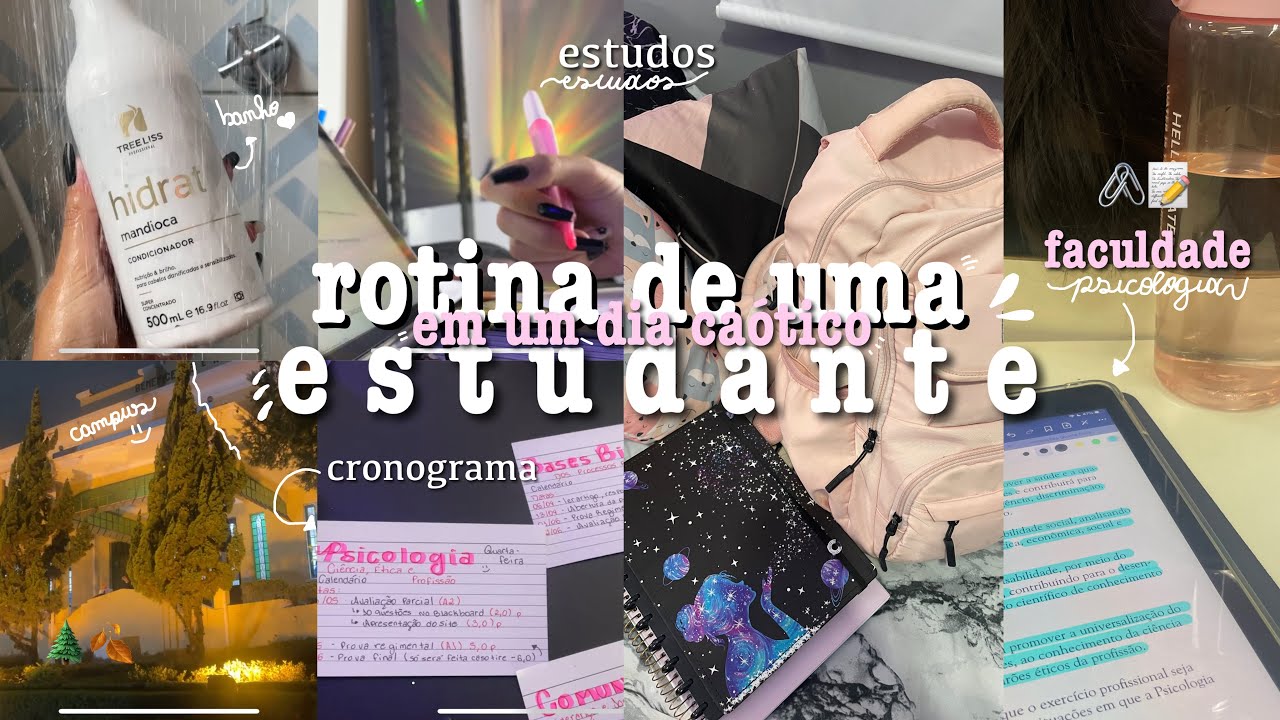 ROTINA DE UMA ESTUDANTE 📚 | vencendo a preguiça de um dia caótico, faculdade, study vlog ✨