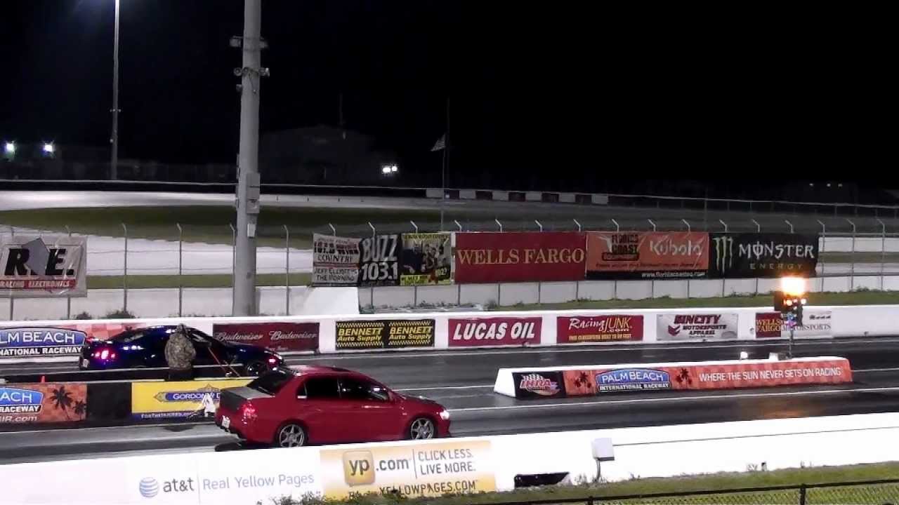 2012 Nissan GTR vs Mitsubishi Evo - Drag Race - Road Test TV &reg;