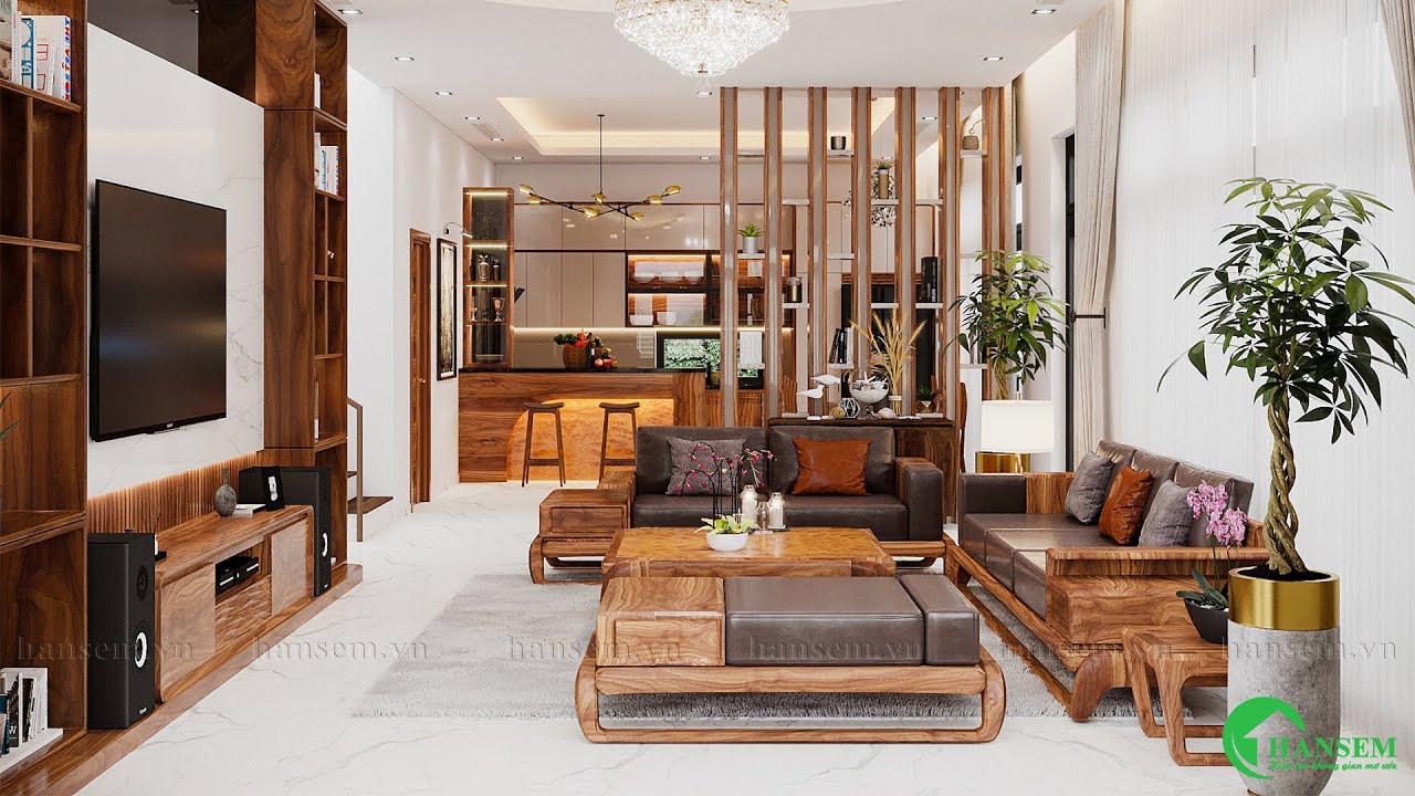 95+ Mẫu Thiết Kế Phòng Khách Liền Bếp 30m2 Đẹp Hiện Đại