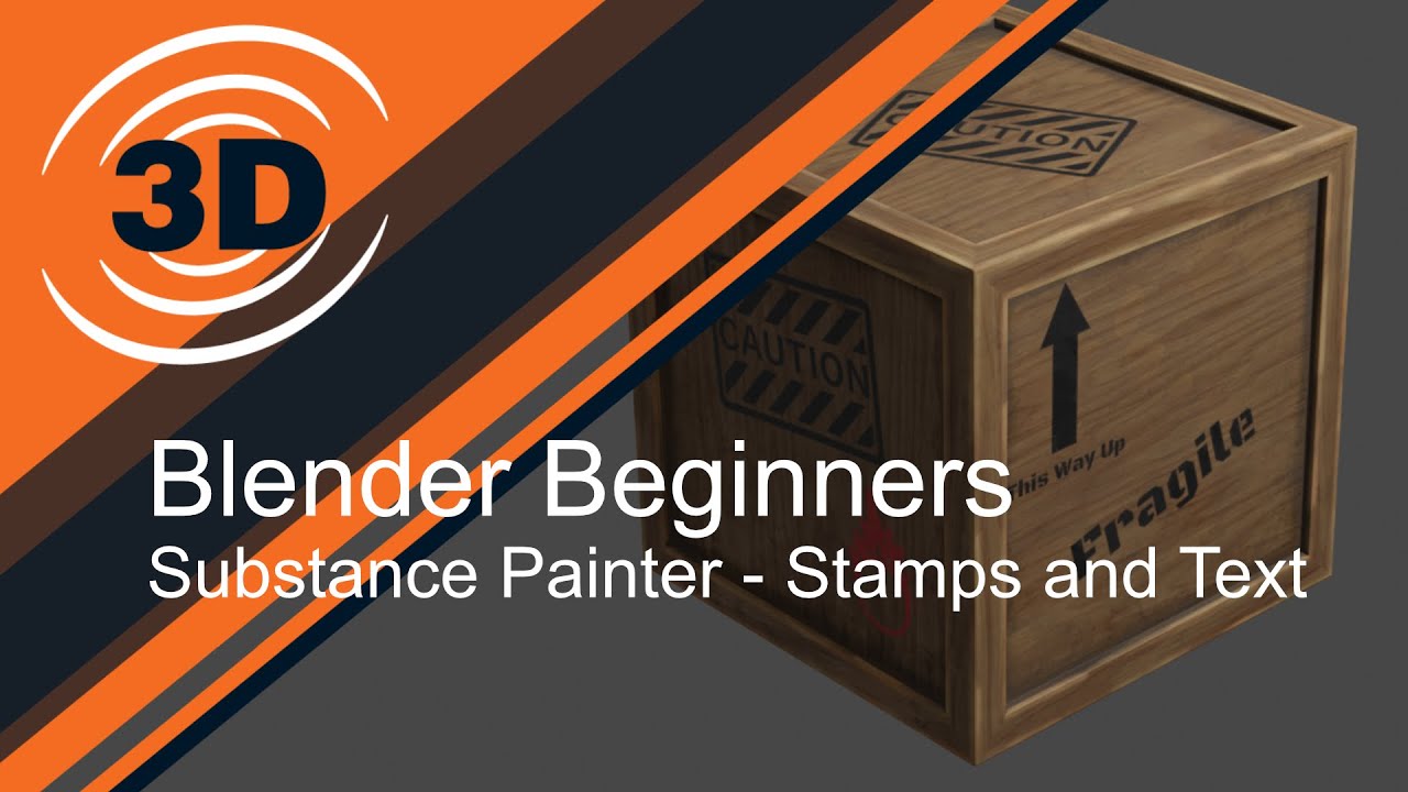 12 Adding Text in Substance Painter, with dirt and stamps